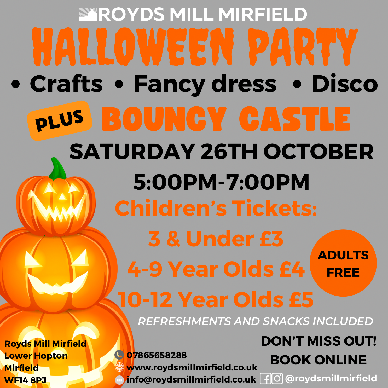 Royds Mill Halloween Party