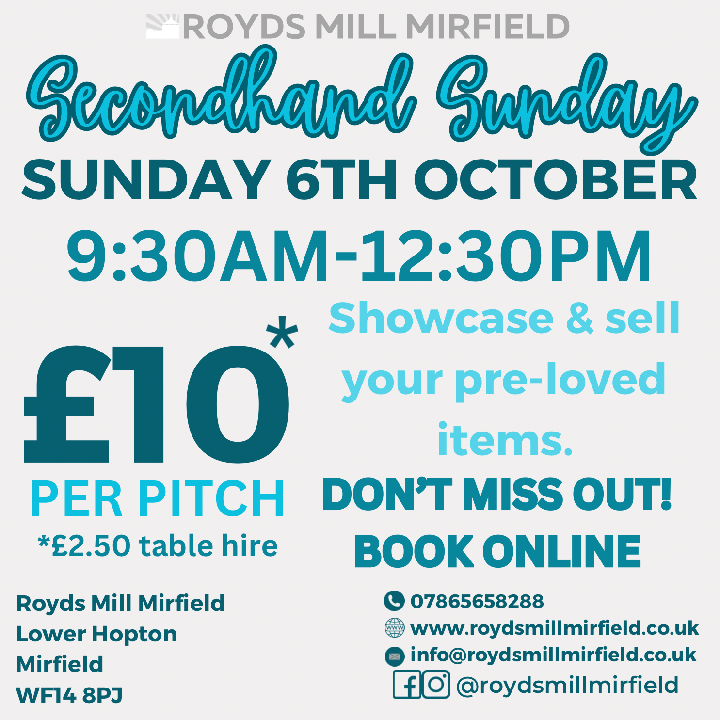 Secondhand Sunday October